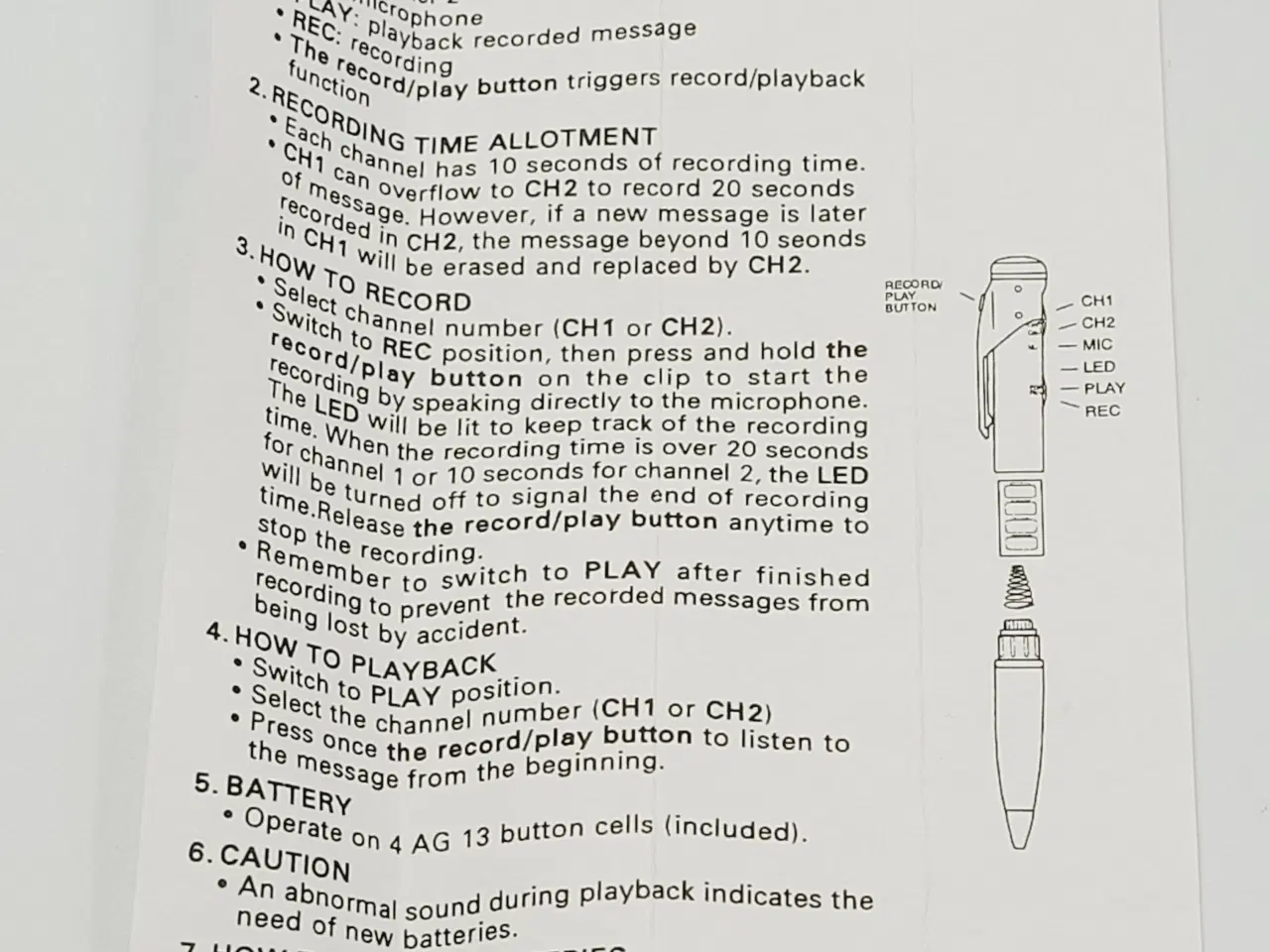 Billede 7 - ⭐️· 🕵️ ♂️ Diskret Spion Kuglepen / Optagerpen 