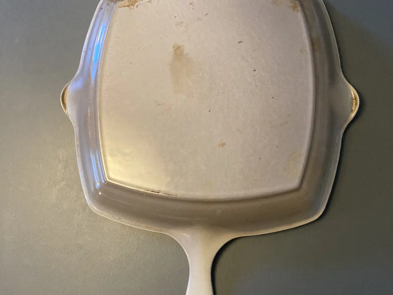Billede 3 - Le Creuset-grillpande (26 cm), støbehjern, hvid