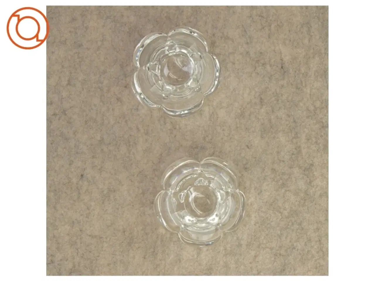 Billede 3 - Lotus fyrfadsstager fra Holmegaard (str. 7 x 10 cm)