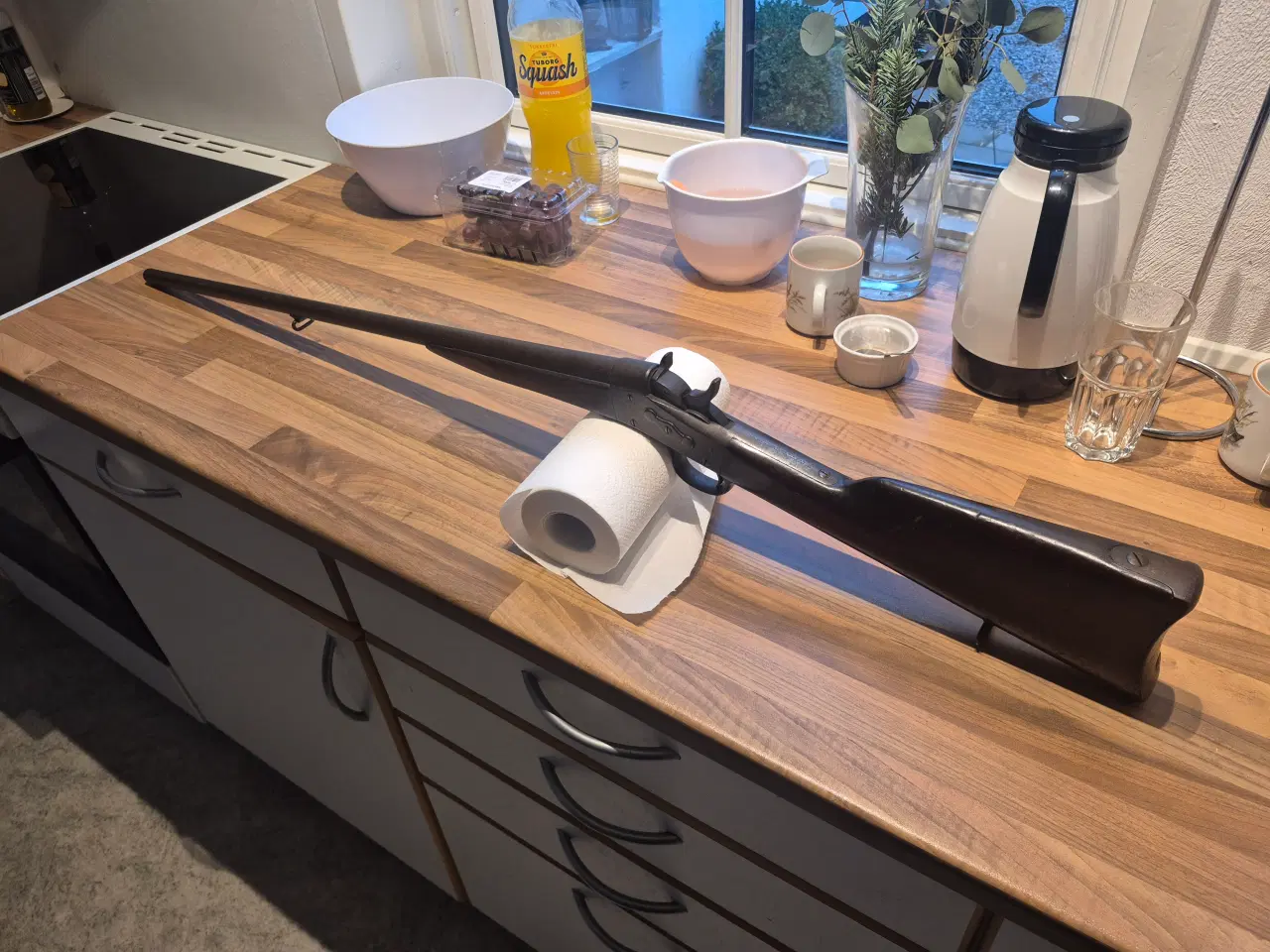 Billede 1 - Remington Rollingblock glat 1864. Flot stand. 