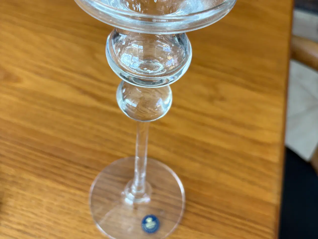 Billede 3 -    Holmegaard Elegante glas lysestager