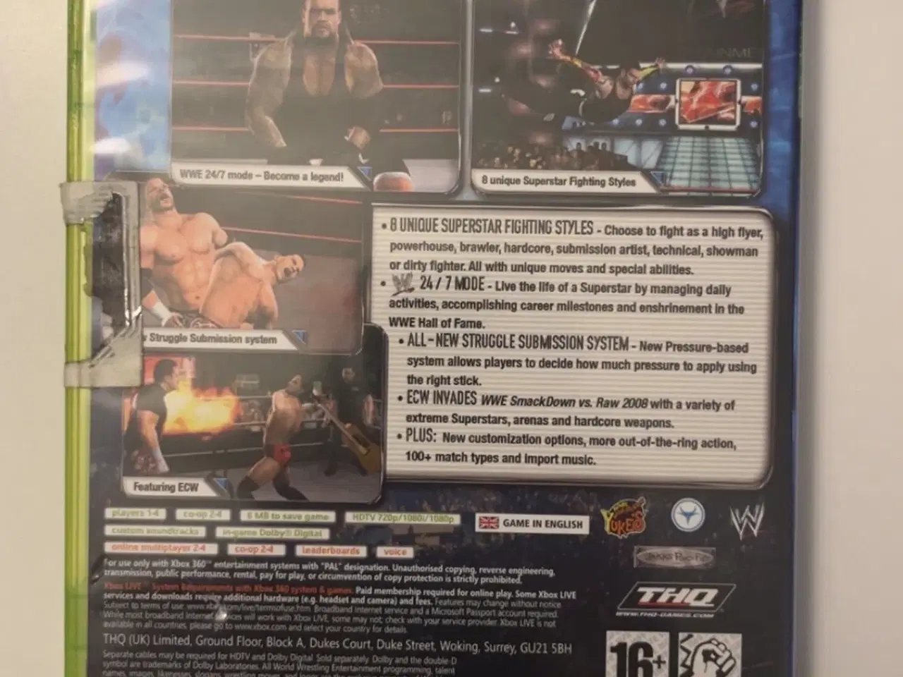 Billede 3 - THQ SmackDown vs. Raw 2008 Xbox 360 spil