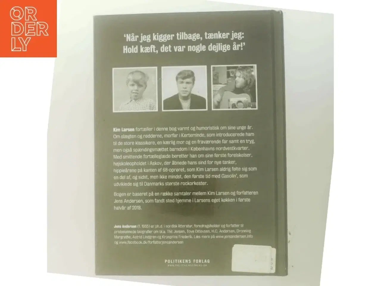 Billede 3 - Mine unge år - Kim Larsen af Jens Andersen (Bog)