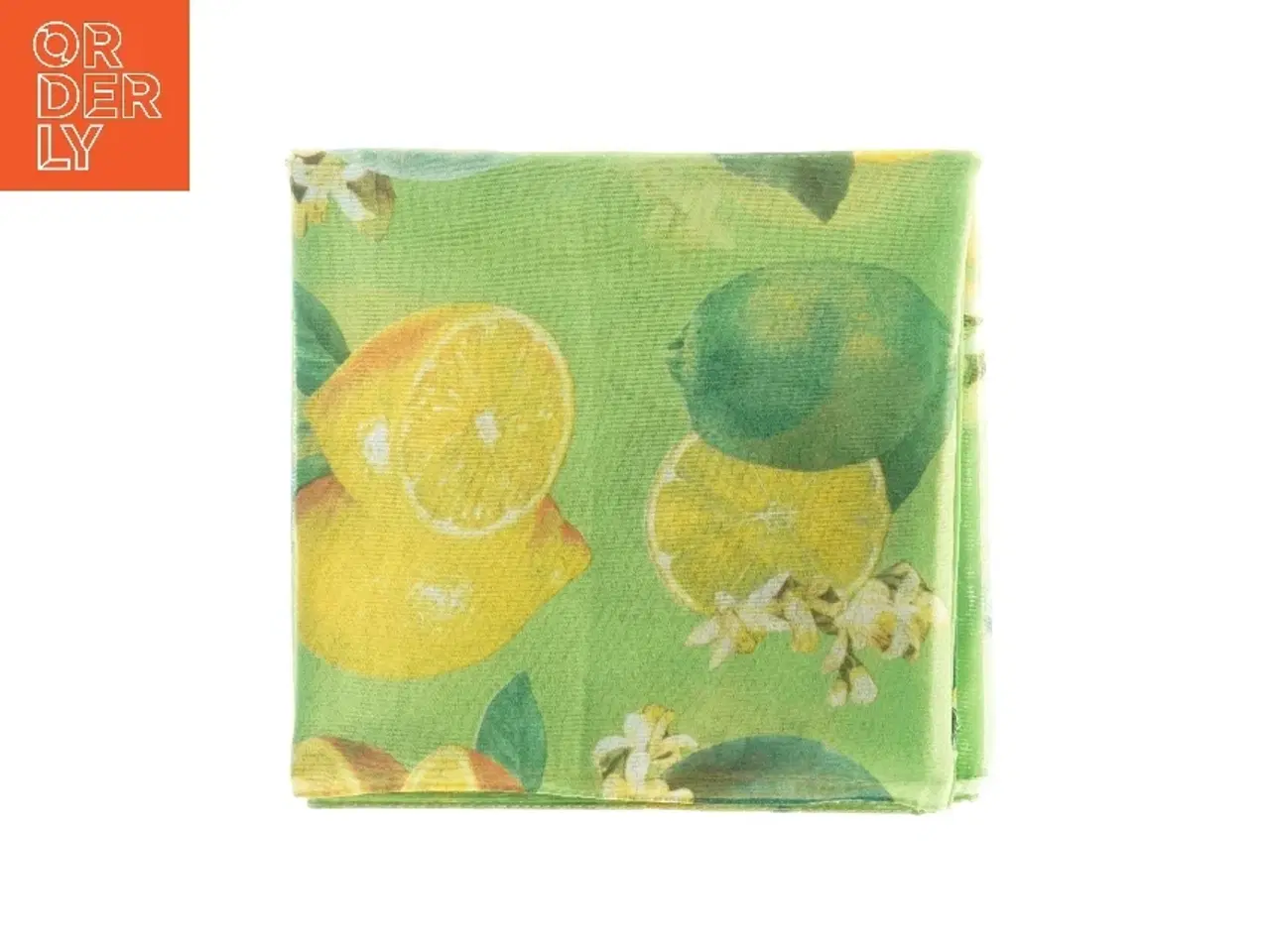 Billede 5 - Tørklæde med citronmotiv (str. 155 x. 37 cm)