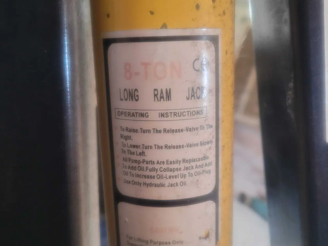 Billede 2 - Hydraulisk 8 ton long ram donkraft