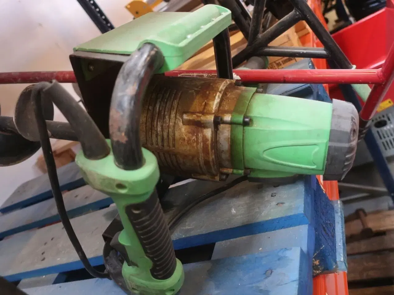 Billede 3 - Pælebor 1 med motor, 2 med håndkraft