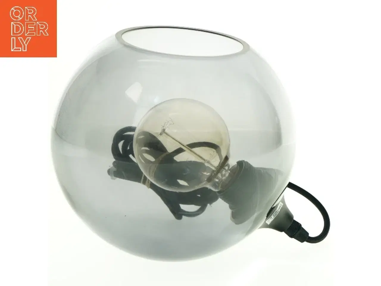 Billede 2 - Glaskugle pendellampe (str. Ø. 20 cm)