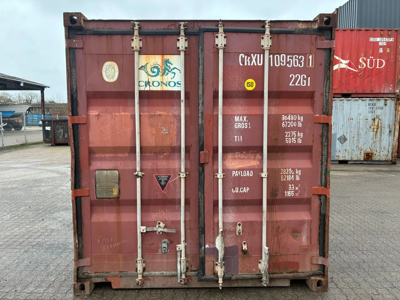 Billede 2 - Brugt 20 fods Isoleret Container-ID:CRXU 109563-1