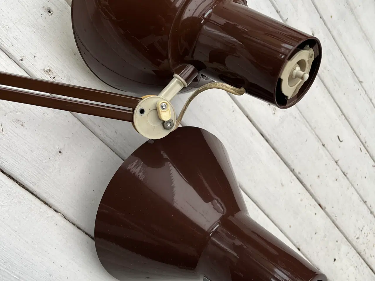 Billede 2 - To “arkitekt-lamper”, brune. Giv bud.