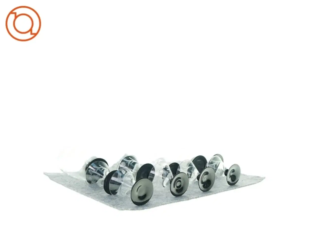 Billede 2 - Lyngby Glas, Urania - med ranke (str. 5 x 12 og 3 x 7) i alt 11 stk