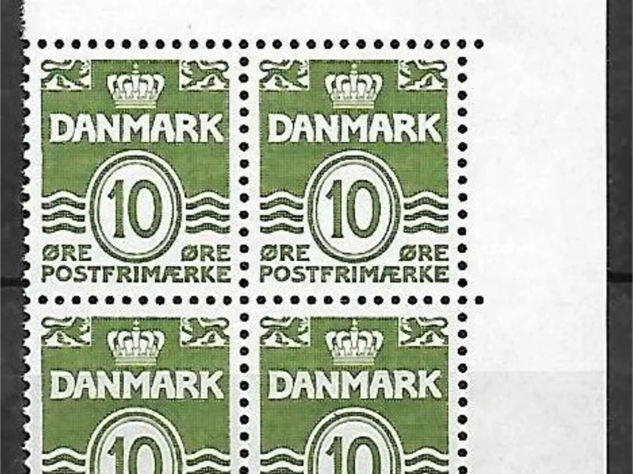 Billede 1 - Danmark - L016 - Postfrisk øvre marginalblok