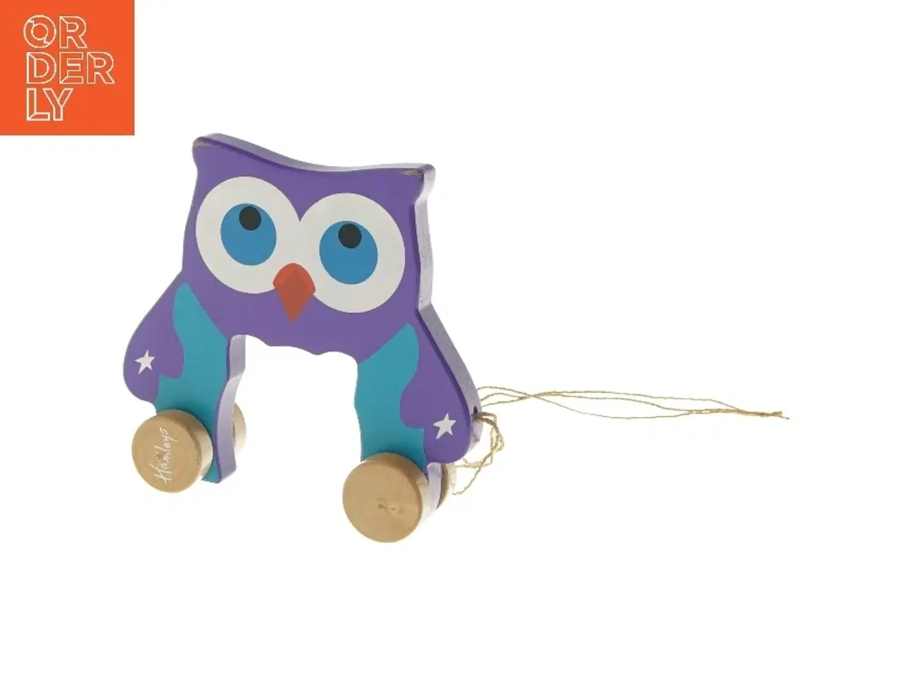 Billede 1 - Trælegetøj ugle med snor fra Muligvis Hamleys (str. 17x5x18 cm)