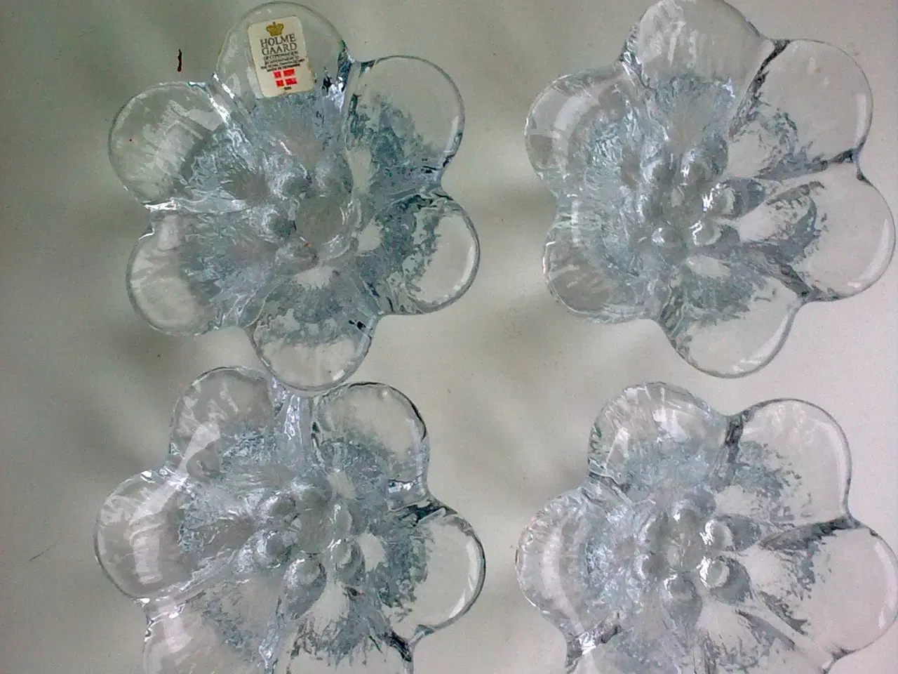 Billede 11 - Holmegaard 10 stk. SW æg is glas blomst KREA