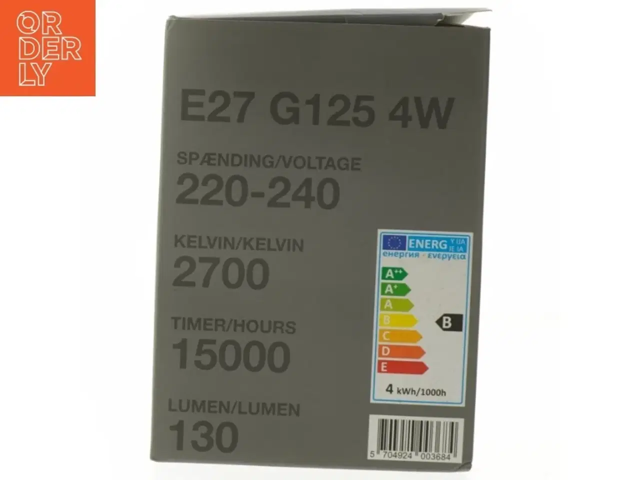 Billede 4 - Dekorativ LED pære (str. 170x125 mm)