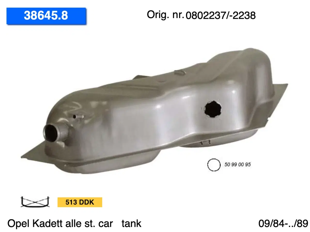 Billede 6 - Nye Opel Kadett st. car tanke