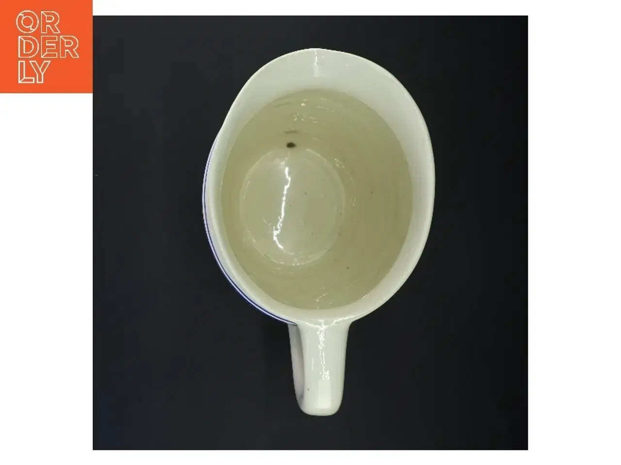 Billede 3 - Gammel Keramikkande med blåt mønster (str. 27x16 cm)