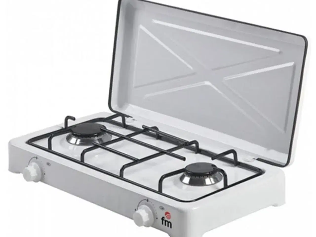 Billede 1 - Grupo FM HG-200 gaskomfur - 2 blus, hvid (bordmodel)