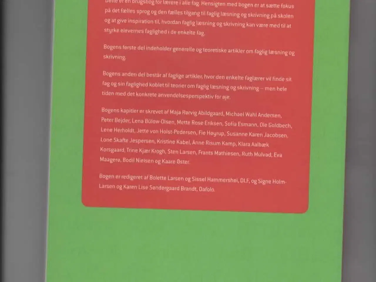 Billede 2 - Faglig læsning