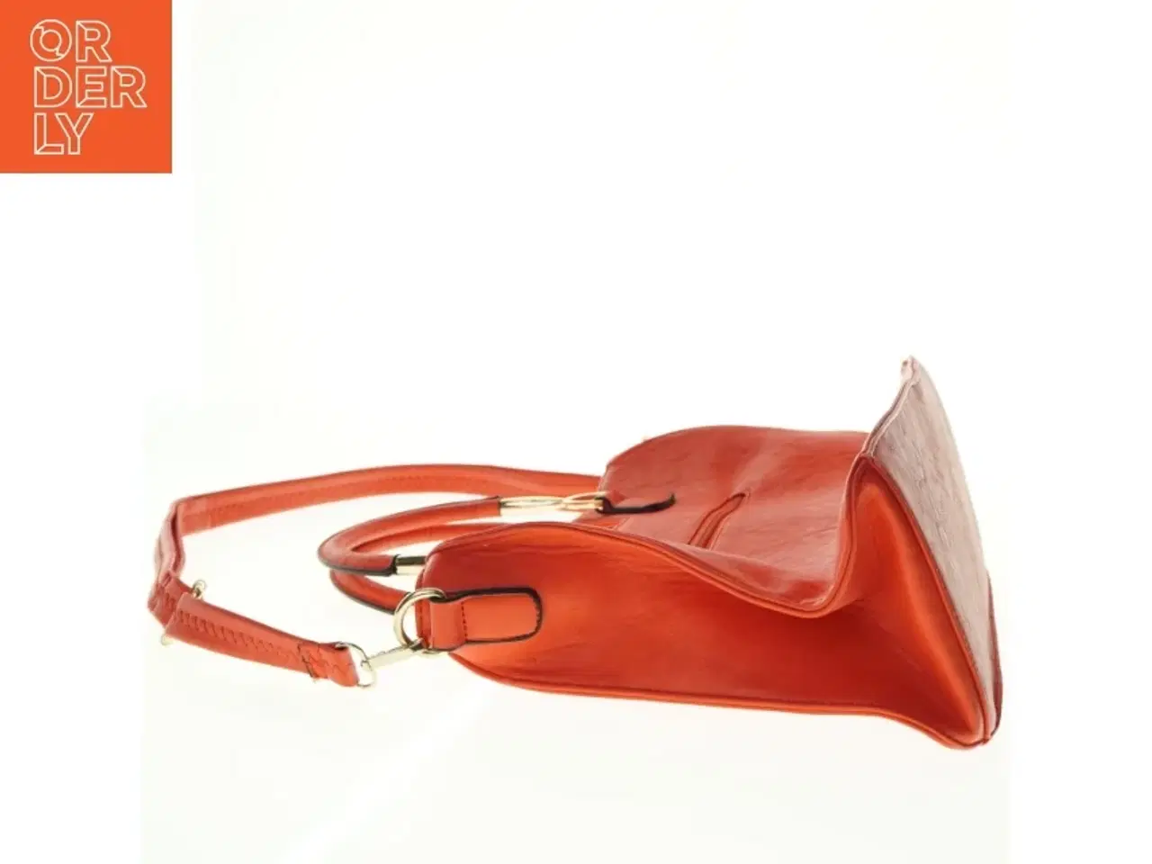 Billede 3 - Orange skuldertaske (str. 37. x 25 cm)
