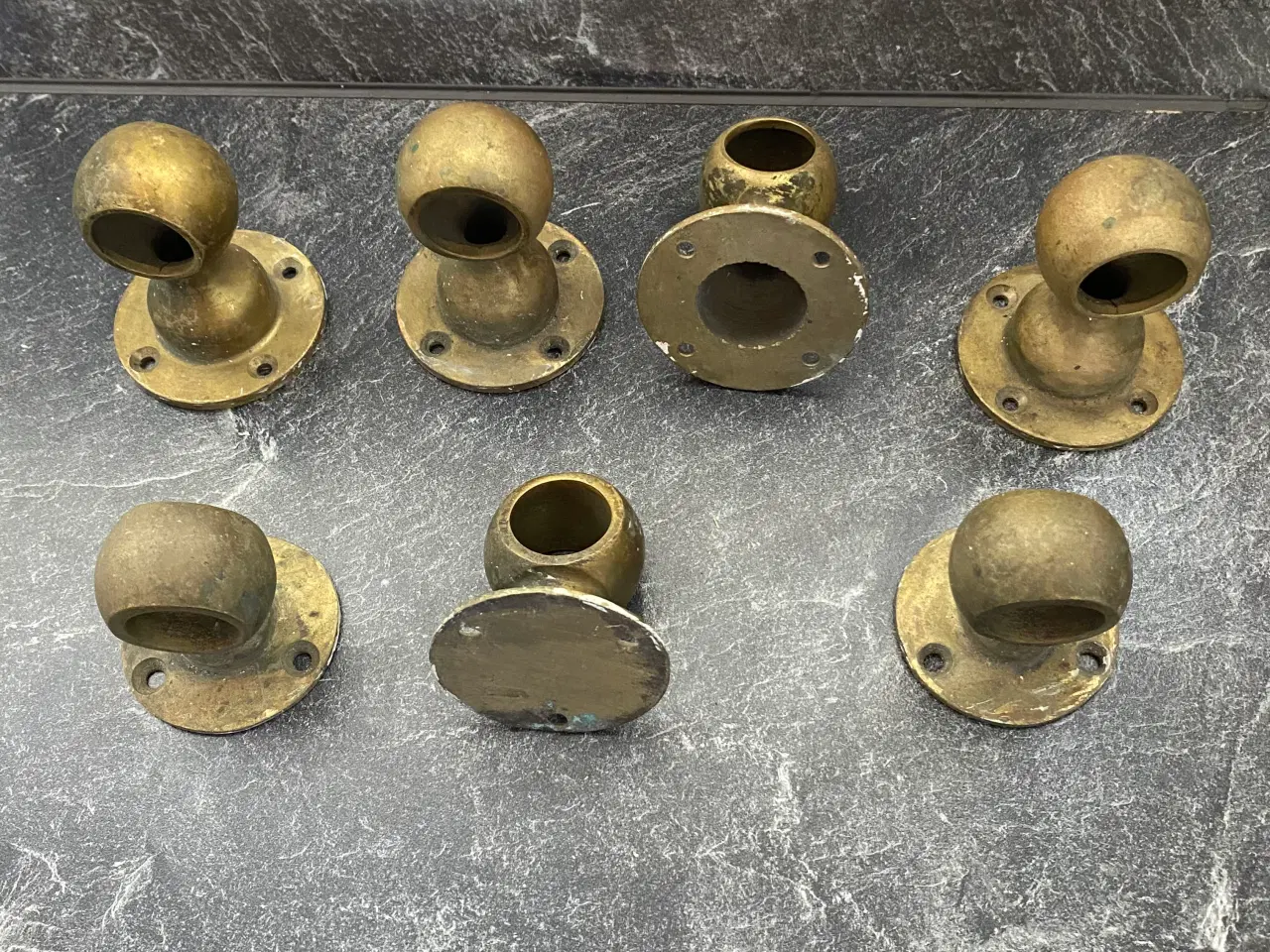 Billede 2 - Rebgelænder beslag messing