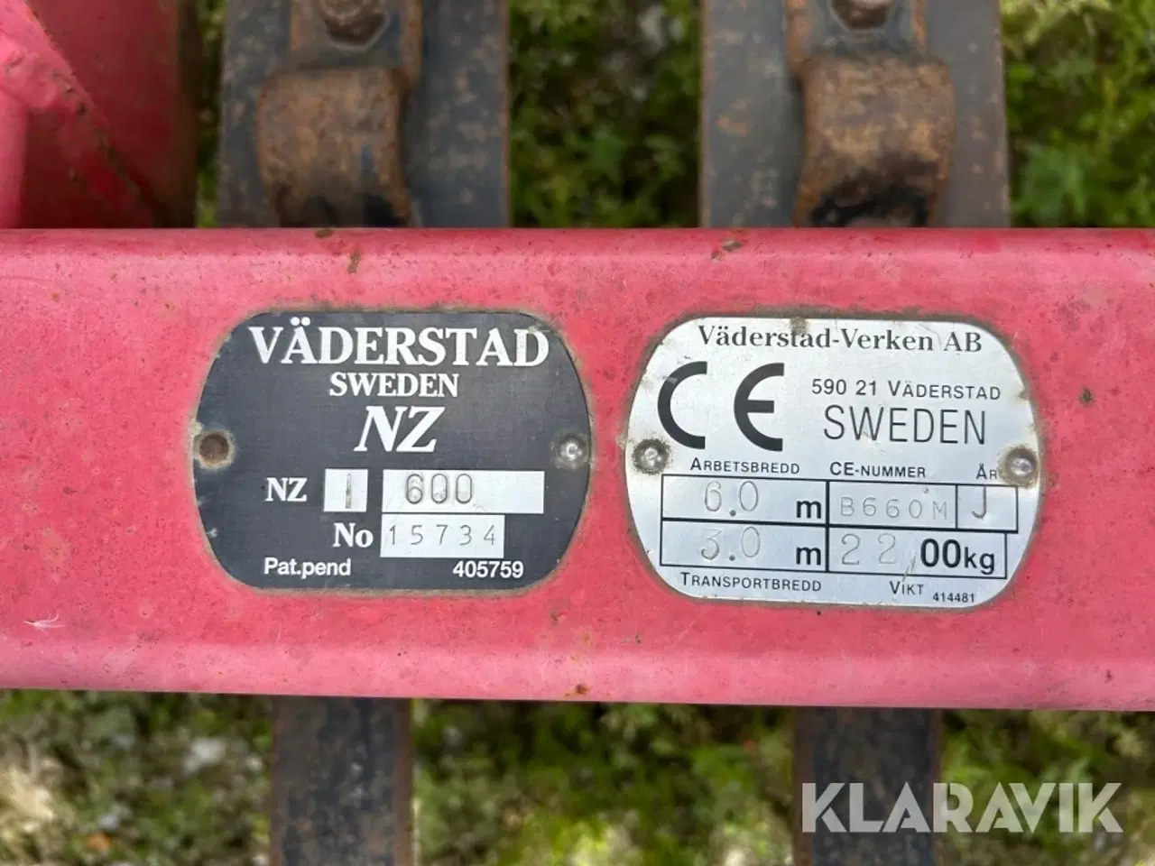 Billede 5 - Forårsharve Väderstad NZ 6M