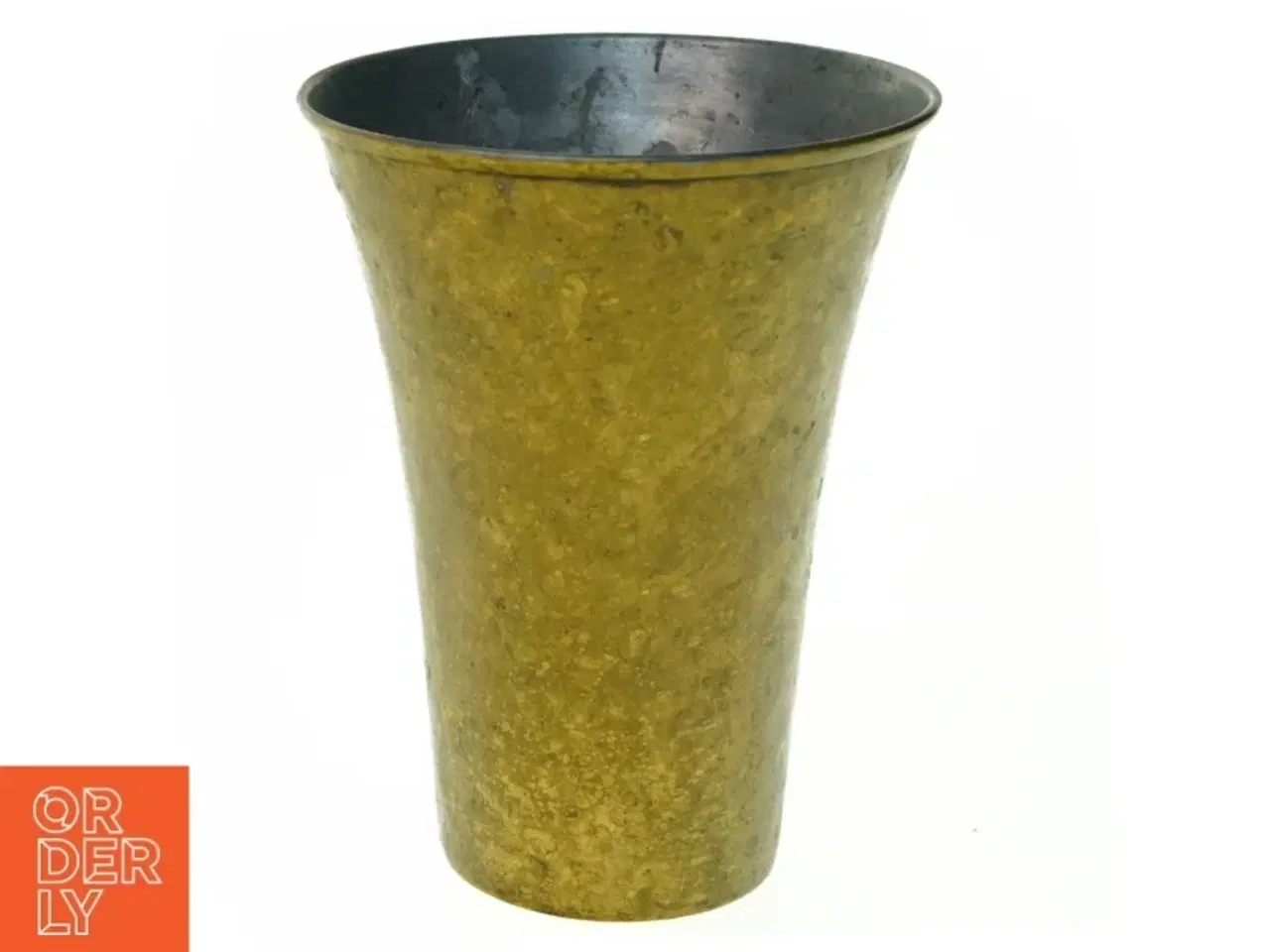 Billede 1 - Messing vase fra E.F Petterssons Metalværksted(str. 13 cm)