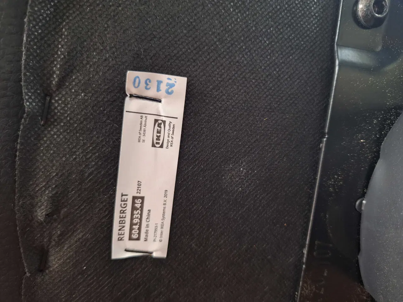 Billede 1 - Kontorstole mærket "Renberget " fra Ikea