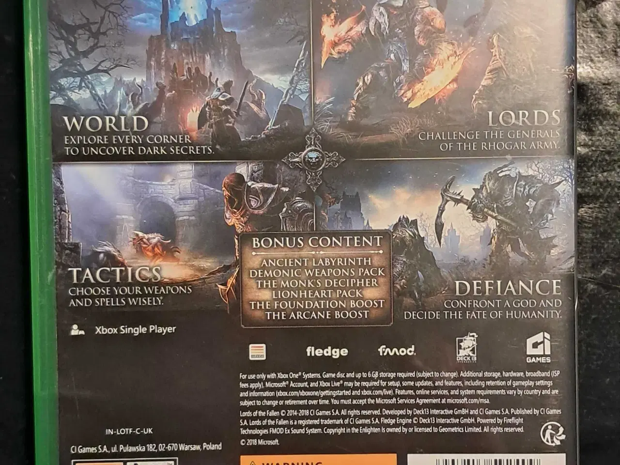 Billede 2 - Lords of the fallen til xbox one 