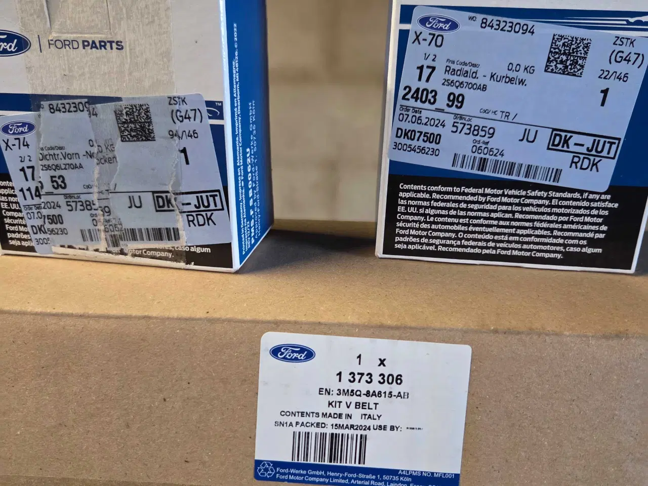 Billede 1 - Tandremssæt Ford 1,6 tdci