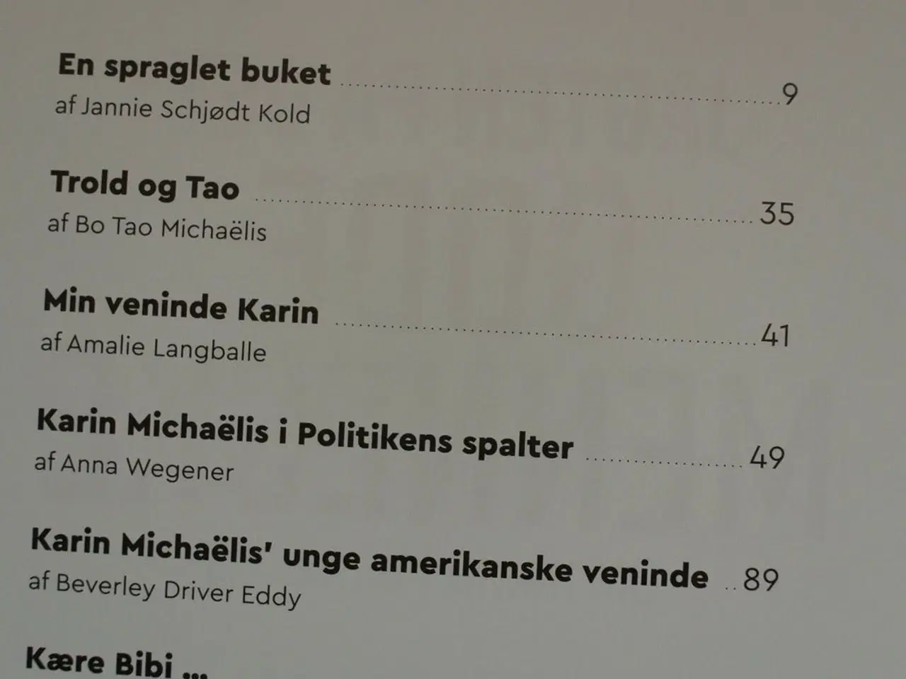 Billede 2 - jagten på det gode menneske om karin michaëlis, af
