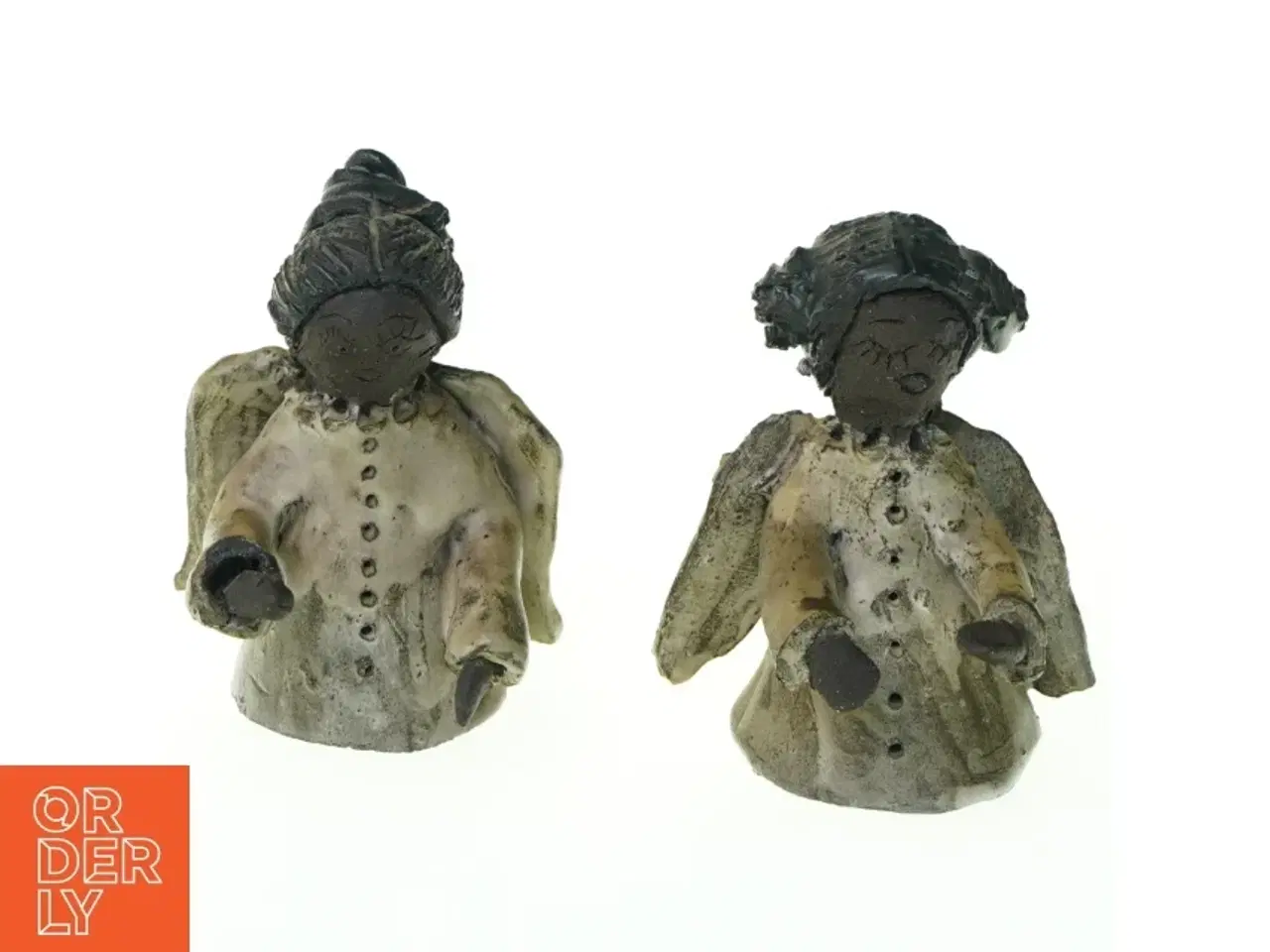 Billede 1 - Figurer af keramik engle (str. 9 x 6 cm)