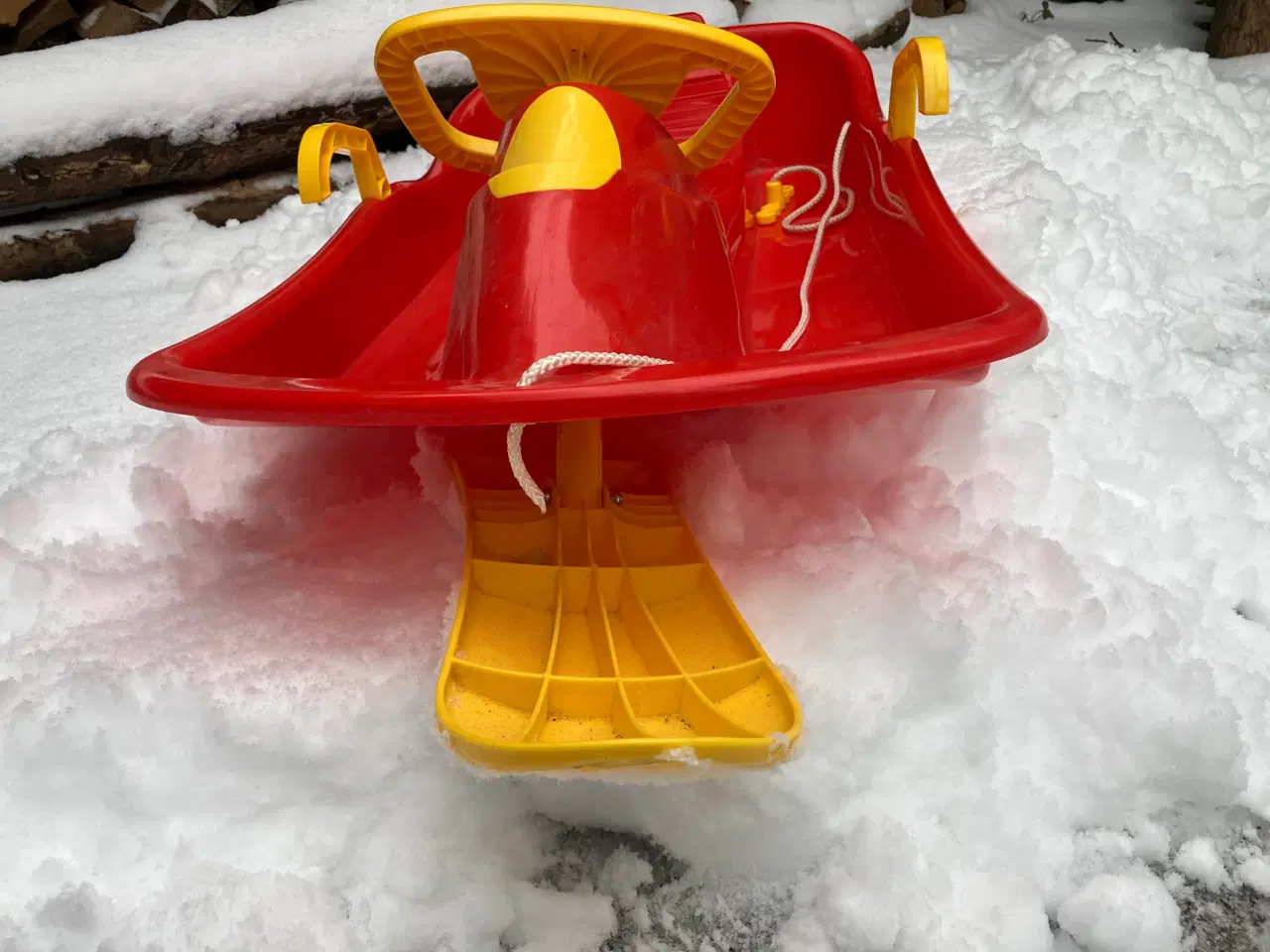 Billede 1 - Dantoy - Kælk Med Rat Til Børn - Rød, fra 3 år