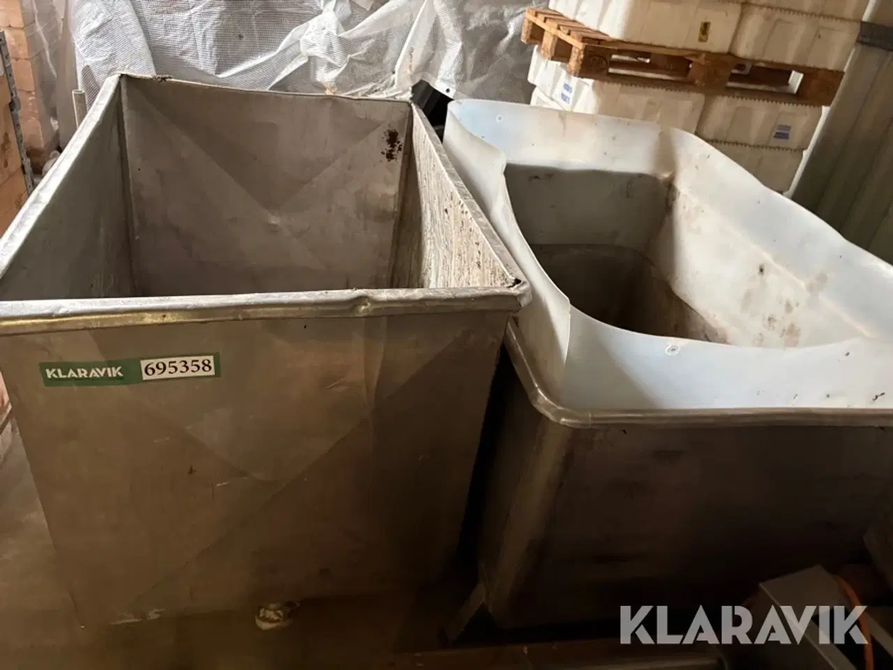 Billede 3 - Rustfri pallekasser 2 styk