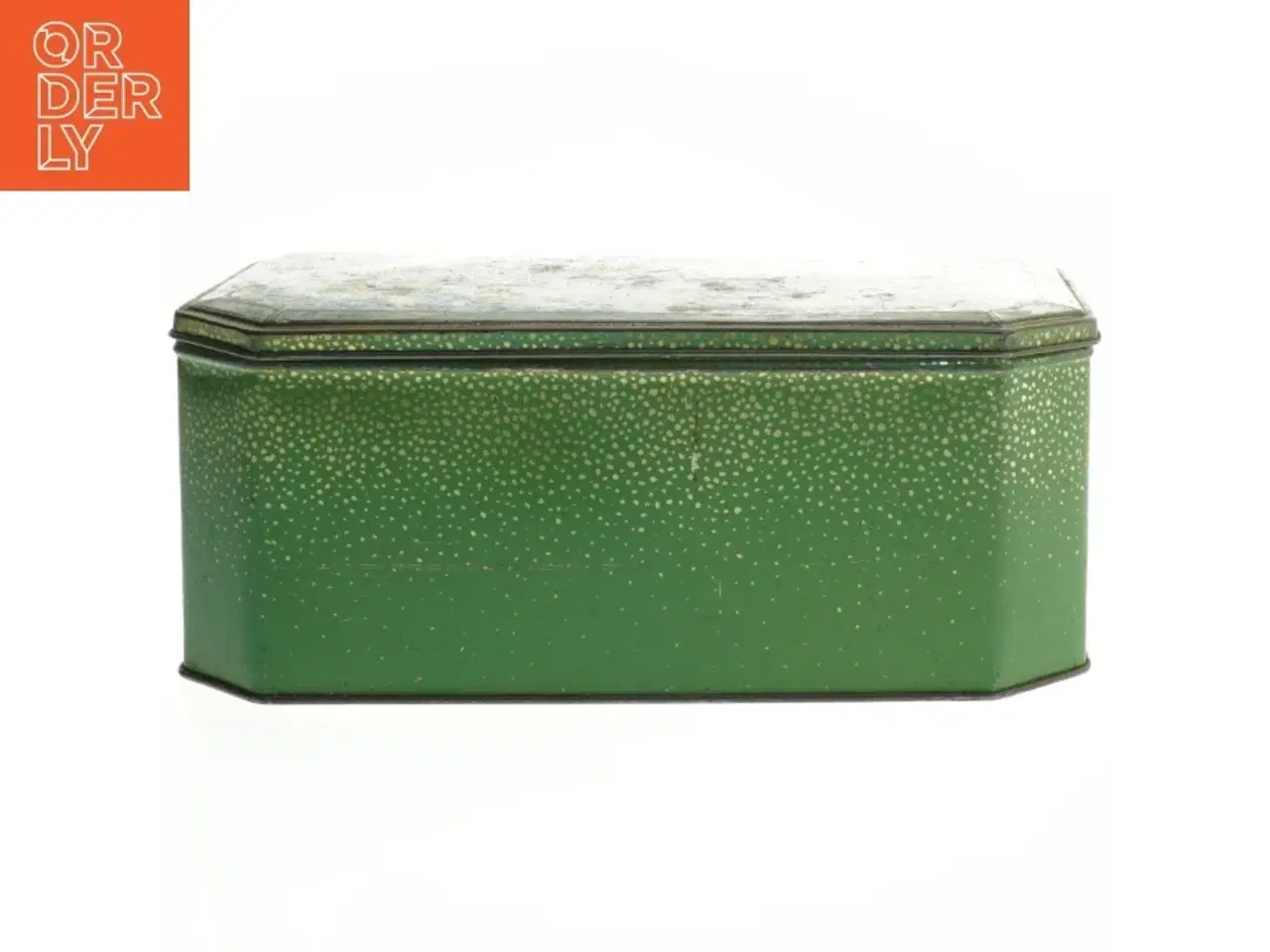 Billede 2 - Vintage metal dåse med landskabsmotiv (str. 23,5x15,5 cm)