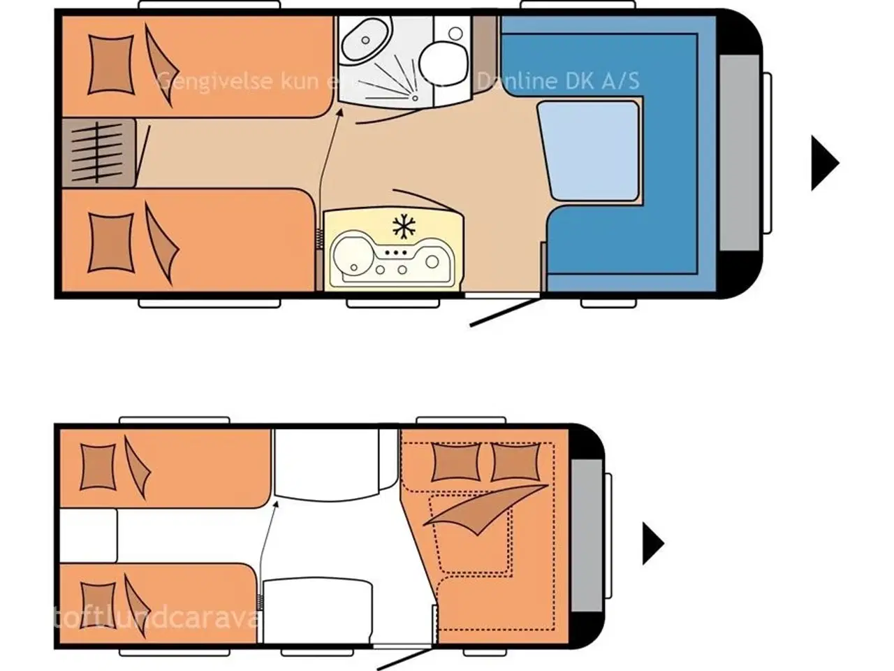 Billede 2 - 2016 - Hobby De Luxe 460 LU   1 EJERS, Populær enkeltsengs-vogn, LAV VÆGT, m/ MOVER+GULVVARME.
