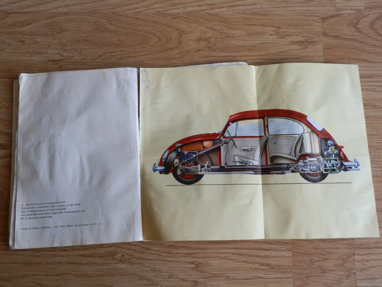Billede 5 - Instruktionsbog til VW 1300 årg. 1965 