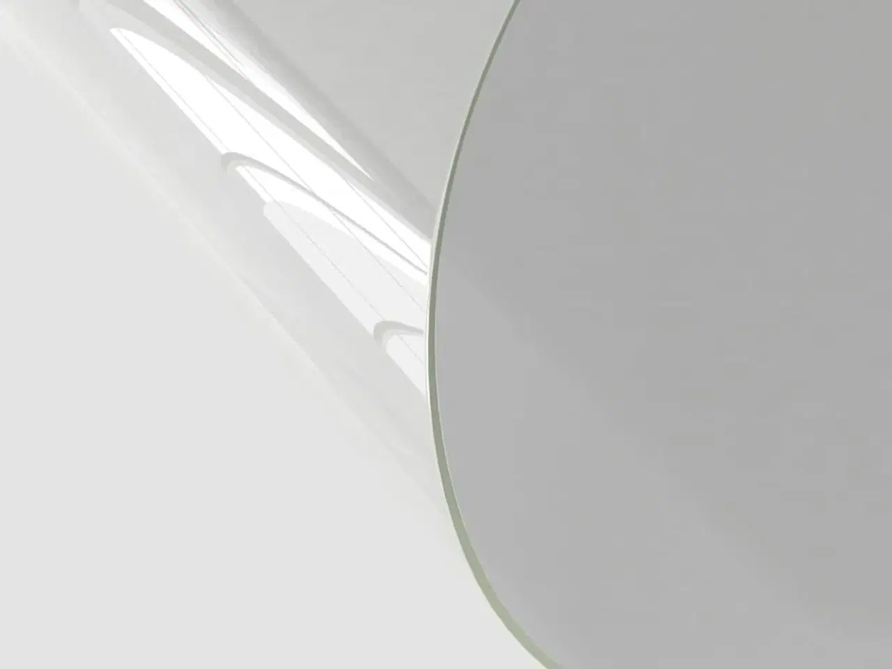 Billede 3 - Bordbeskytter Ø 90 cm 2 mm PVC transparent