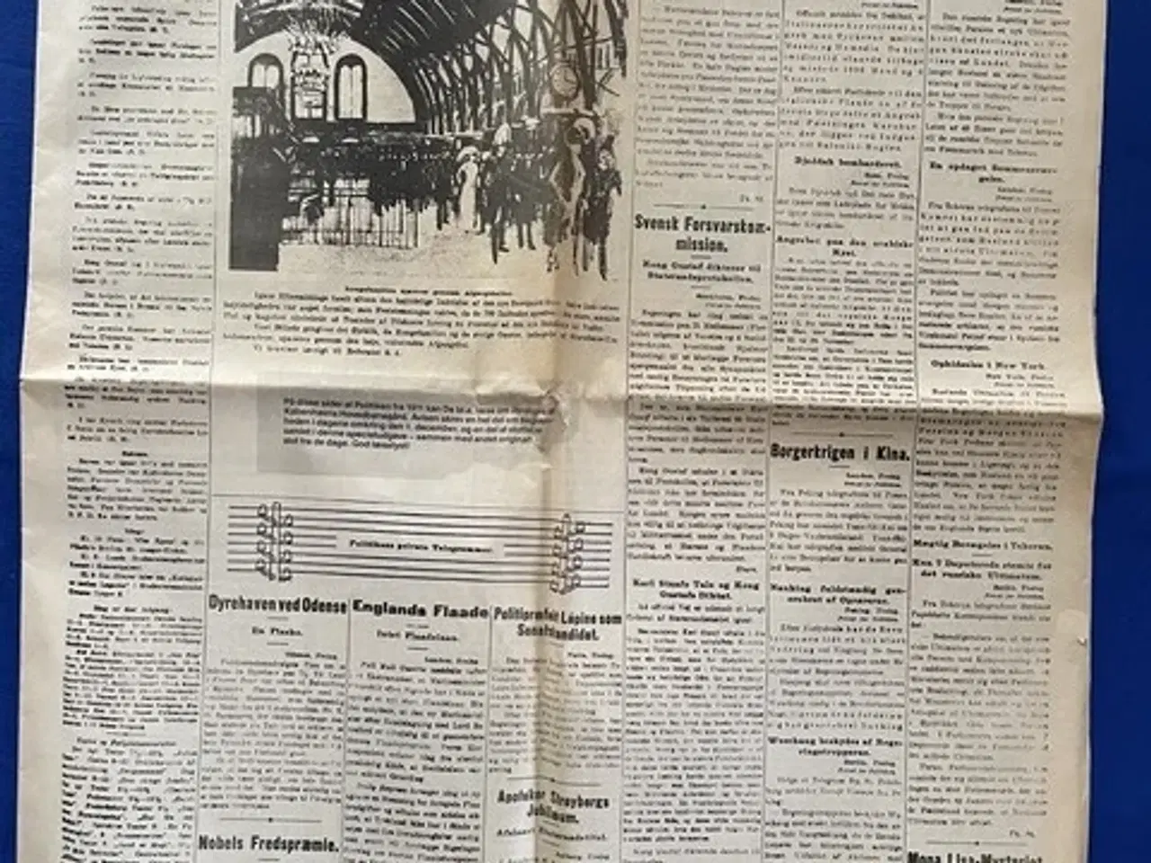 Billede 1 - Politiken - Lørdag den. 2. December 1911 - 12 Sider fem øre!