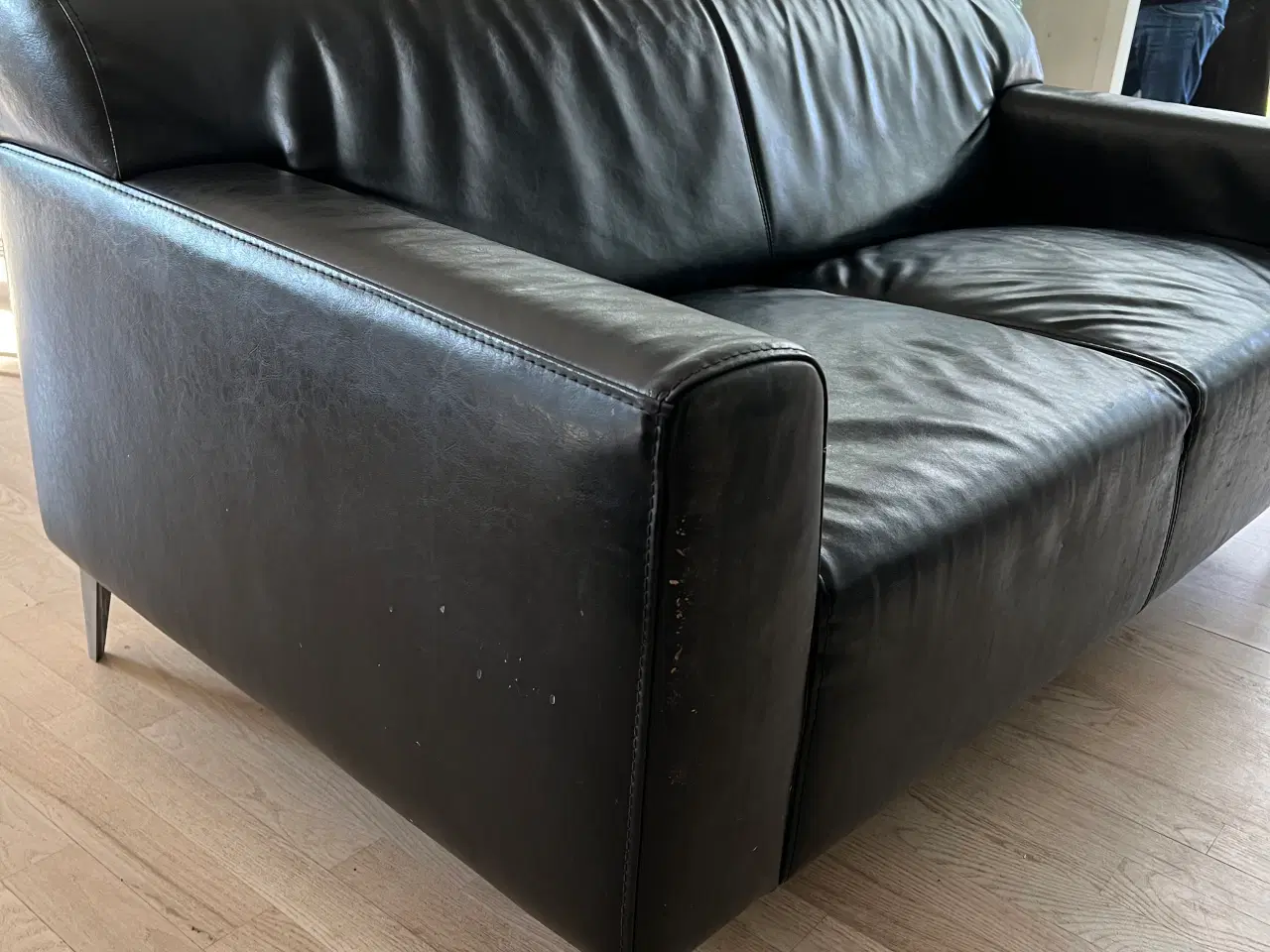 Billede 1 - Lædersofa