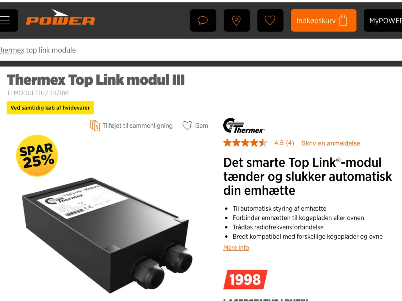 Billede 1 - Smart Thermex Top Link Module