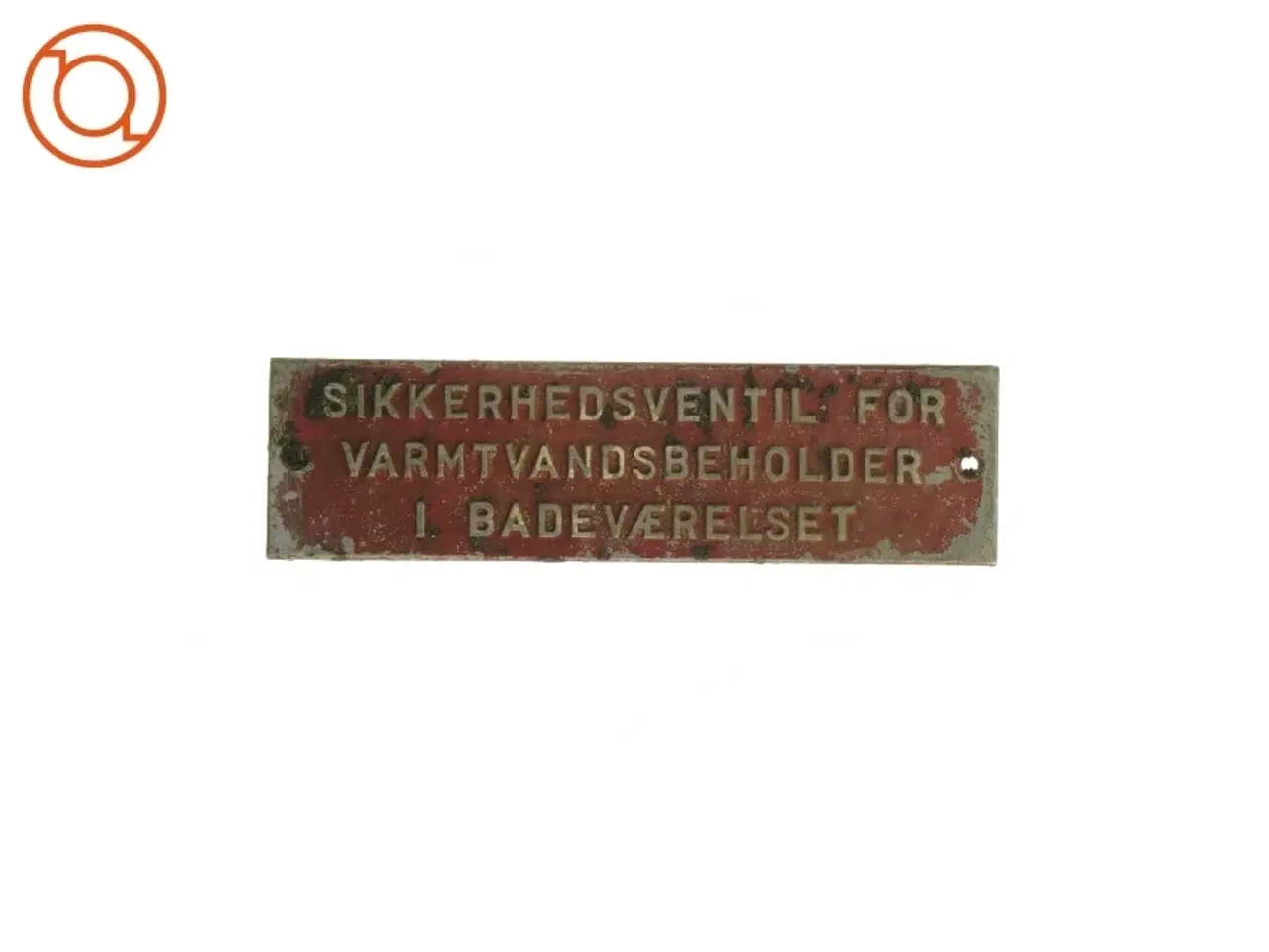 Billede 1 - Skilt (str. 17 x 5 cm)