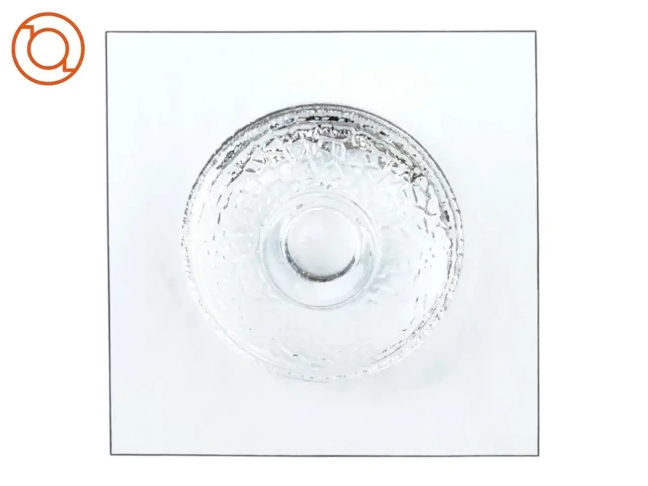 Billede 2 - Lysestage i glas til fyrfadslys (str. 13 cm)