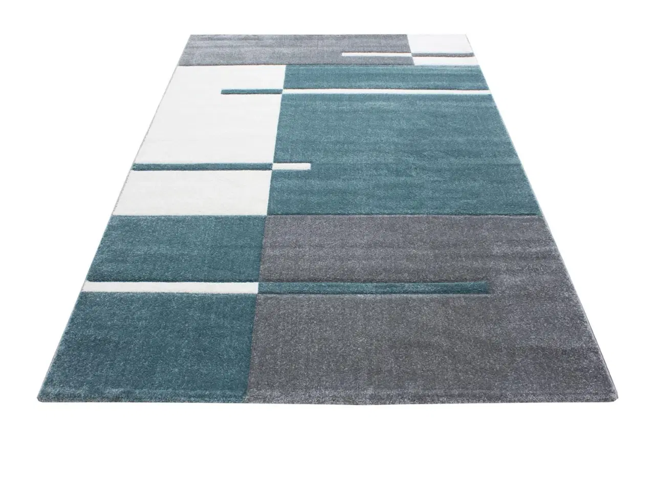 Billede 3 - Hawaii Kortluvet tæppe Ternet - Blå - 160x230