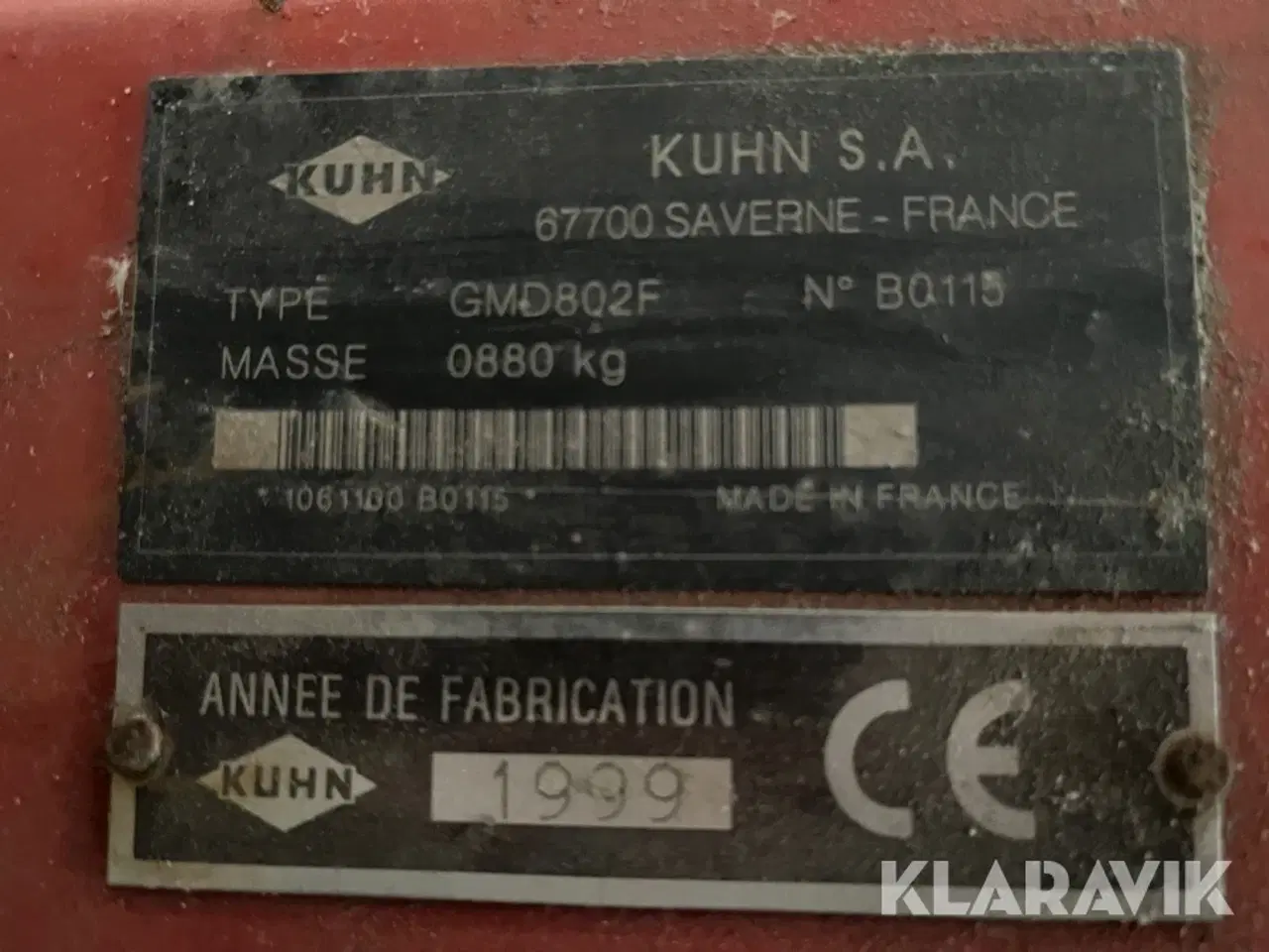 Billede 5 - Frontskårlægger Kuhn GMD 802 F