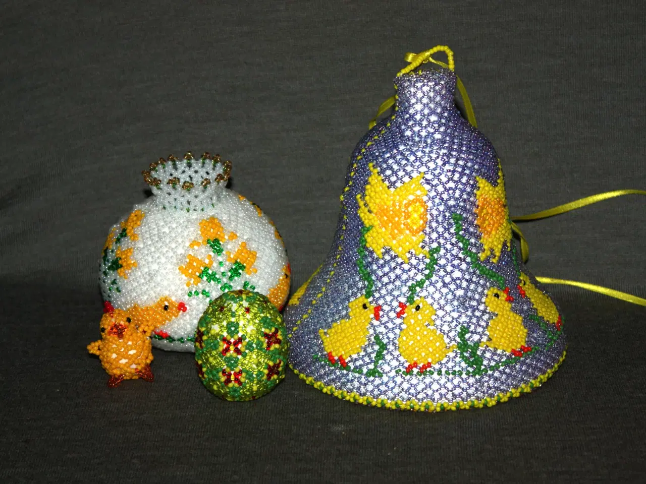 Billede 1 - Pynt til Påske Påskeæg 5 cm, Lysestager, 