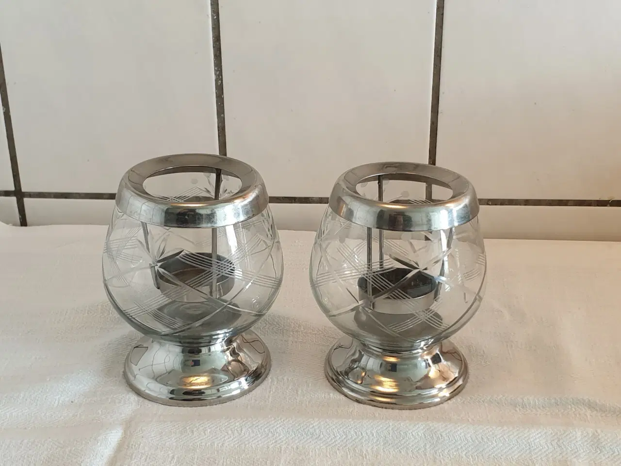 Billede 1 - Fyrfadsstager Lene Bjerre sæt20kr