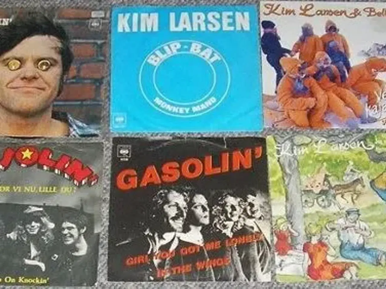 Billede 1 - 4 singler med kim larsen