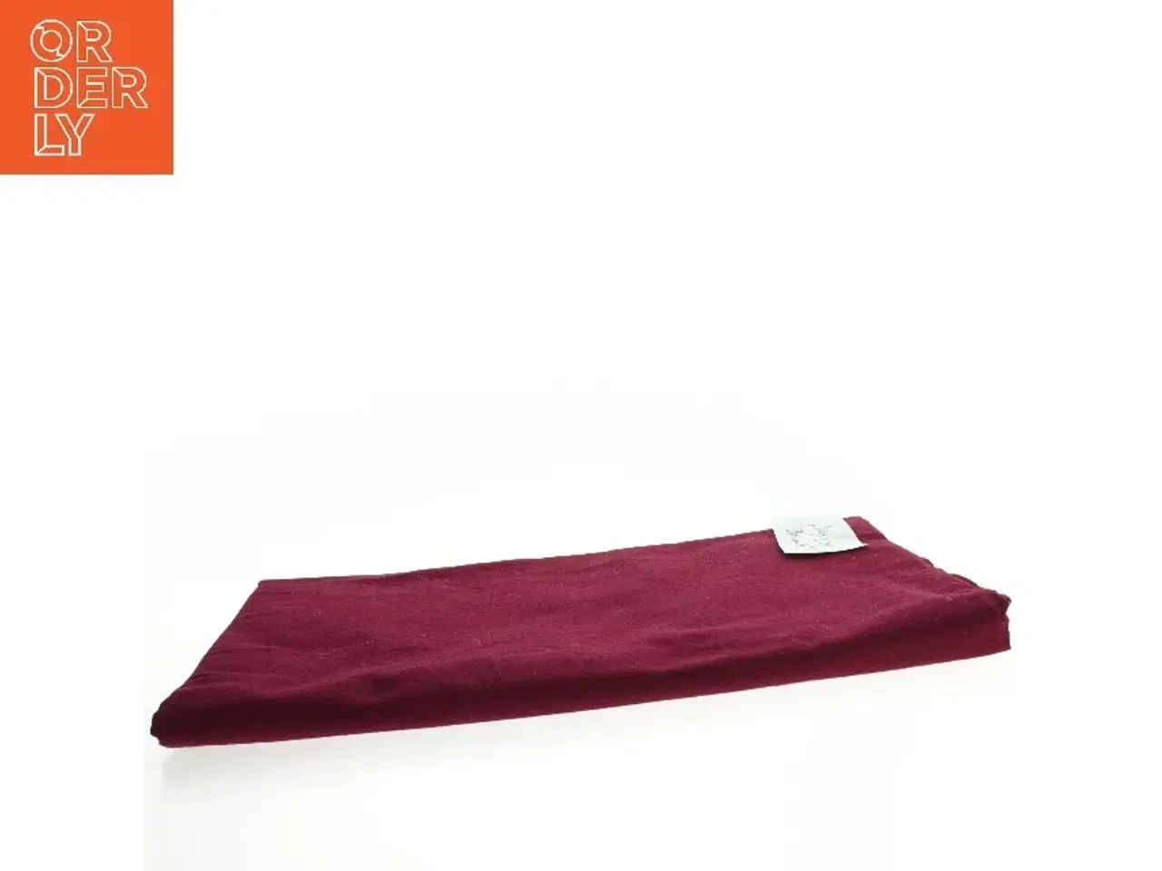 Billede 2 - Bordeauxrødt bomuld (str. 130 x 130 cm)