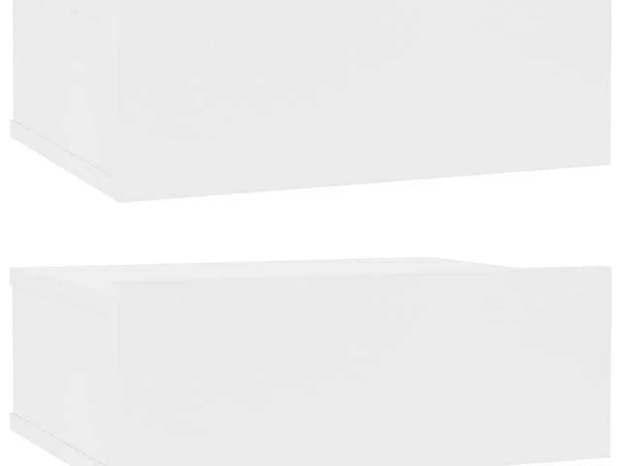 Billede 2 - Svævende natborde 2 stk. 40 x 30 x 15 cm spånplade hvid
