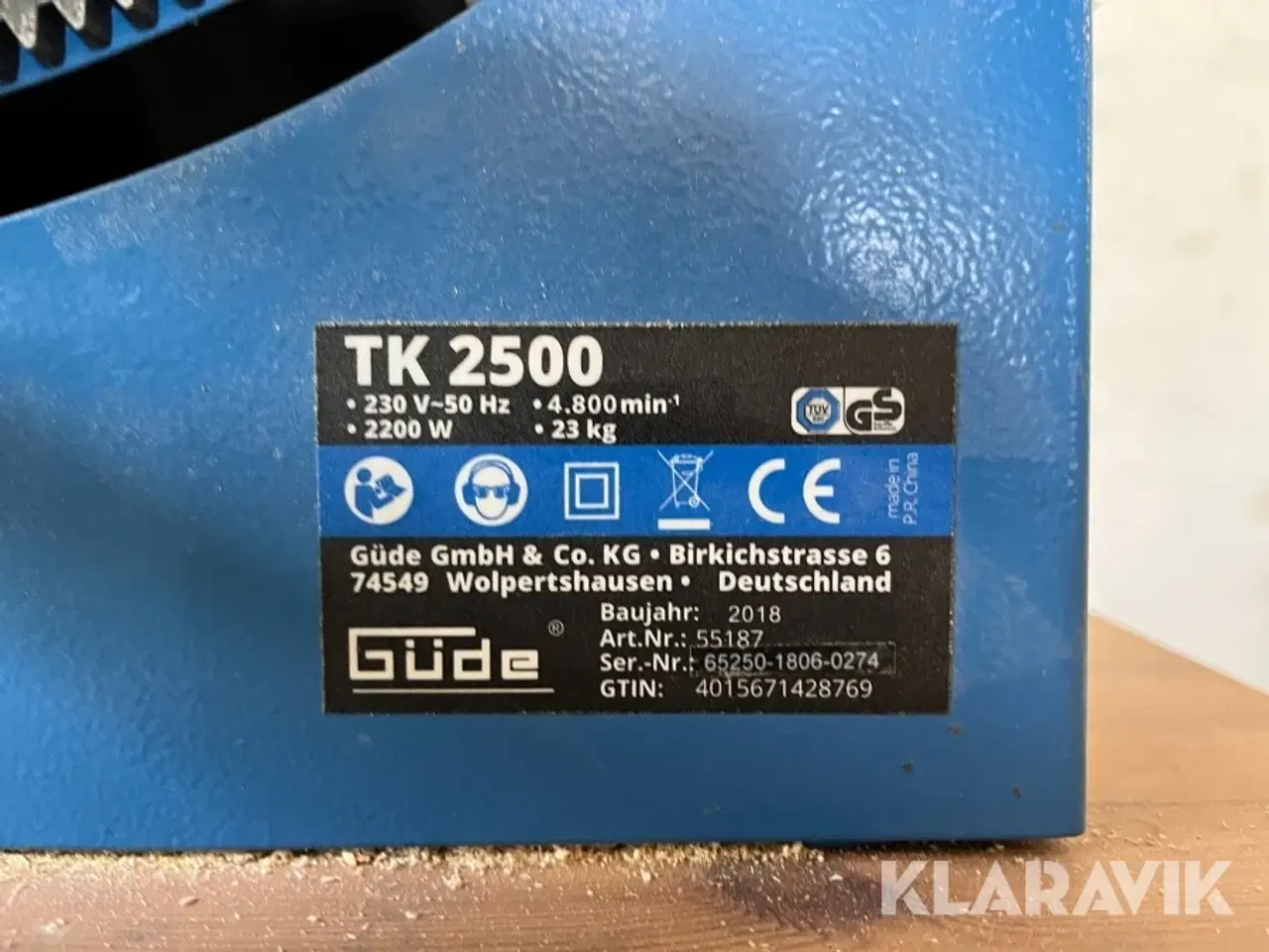 Billede 7 - Bordrundsav Holztechnik TK 2500